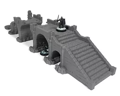 Gondor Osgiliath Bridge Terrain Scenery - For MESBG LOTR GW Warhammer - 3D Print • £29