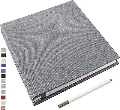 £22.49 • Buy Yopih Self Adhesive Photo Album 28x27cm 40 Double Sided Pages Linen Hardcover