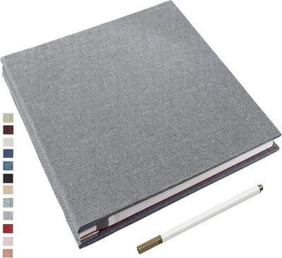 £22.49 • Buy Yopih Self Adhesive Photo Album 28x27cm 40 Double Sided Pages Linen Hardcover