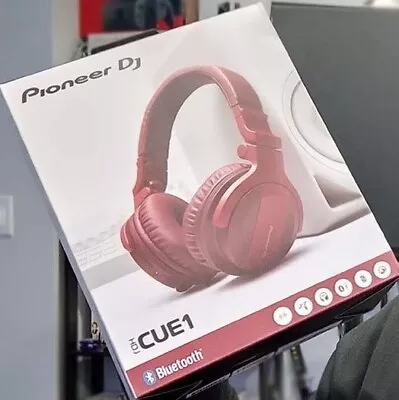 New Pioneer DJ HDJ-CUE1BT On-ear Bluetooth DJ Headphone - Red • $92