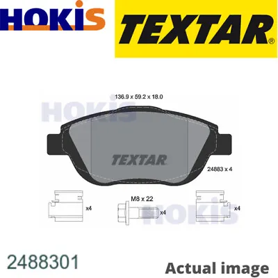 BRAKE PAD SET DISC BRAKE FOR CITROËN C3/PICASSO/II/AIRCROSS/Hatchback/Van/III   • £100.02