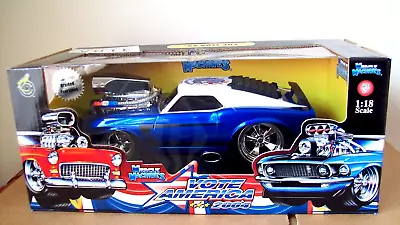 1969 Boss 302 Mustang Muscle Machine 1:18 2004 Release NIB • $85