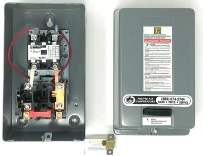 $227.26 • Buy Square D Air Compressor Magnetic Starter 5hp Single Phase 208-240 Volt 'oem'