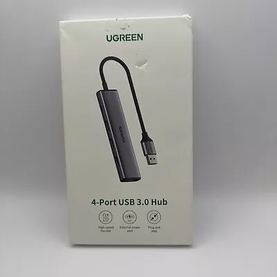 Ugreen 4 Port USB 3.0 Hub Converter Micro USB Power Port For PC Laptop Open Box • $11.80