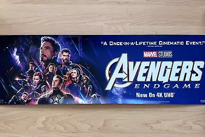 Marvel Avengers Endgame 25 X8  Vinyl Store Promo 4K UHD DVD Movie Poster Banner • $20