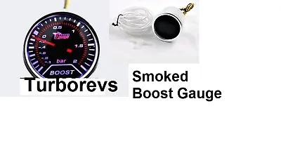 Mitsubishi Evo Lancer Pajero Smoked Turbo Boost Gauge • $57.43