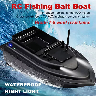 Fishing Bait Boat RC Boat Fish Finder 500M Remote Control Boat Motor Night Light • $280.86