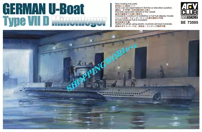 AFV Club SE73505 1/350 Scale  German U-Boat Type 7/D Model Kit • £24.41