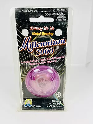 Y2K Millennium 2000 Galaxy Yo Yo Metal Bearing Purple Open Package Gealex Toys • $11.99