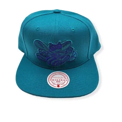 Mitchell & Ness Charlotte Hornets Two Tonal Teal HWC Adjustable Snapback Hat Cap • $34.99