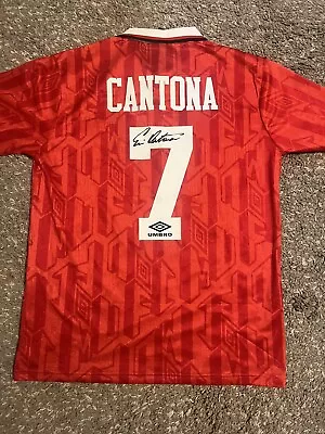 Eric Cantona Hand Signed Shirt - Manchester United  • £50