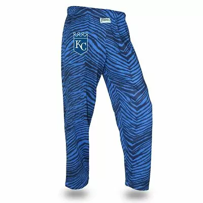 Zumbaz Mens MLB Kansas City Royals Drawstring Zebra Pants NWT XSSMLXL2XL • $11.99