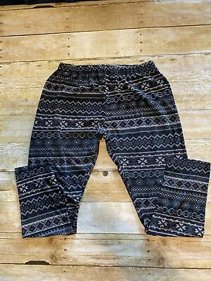 NOBO No Boundaries Jr XL 15/17 Nordic Needle Point Print Leggings W28-40 L27 • $5.99