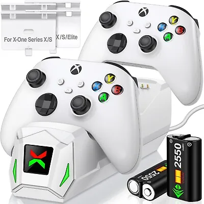 For Xbox One Xbox Series X S Charging Dock +Controller Rechargeable Battery Pack • $30.98