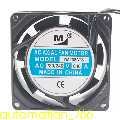 YM208ATS1 AC 220/240V 0.10A 8CM 8025 80X80X25MM Aluminum Frame Cooling Fan • $15