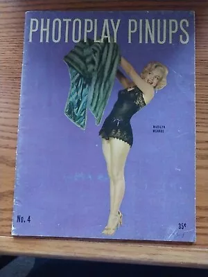 Photoplay Pinups No. 4 Marilyn Monroe On Cover • $25