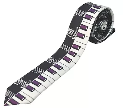£14.99 • Buy TIE STUDIO - Novelty Music Piano Keyboard Slim Jim Neck-Tie