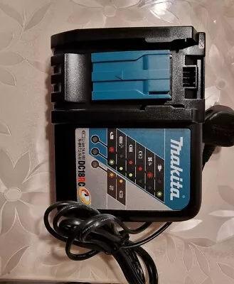 Genuine Makita DC18RC 18 Volt Fast Li-Ion Charger For BL1820 BL1830 BL1840 BL185 • £19.99