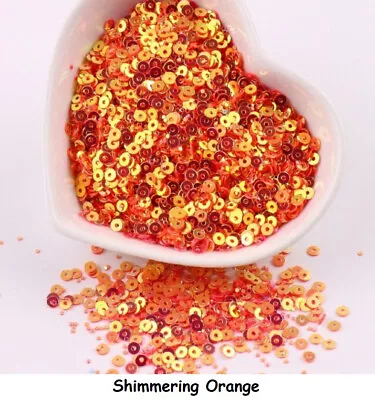 2000 Round 3MM Loose Sequins Flat Sewing Crafts Trim Costume - 61 COLOURS 1428 • $2.97