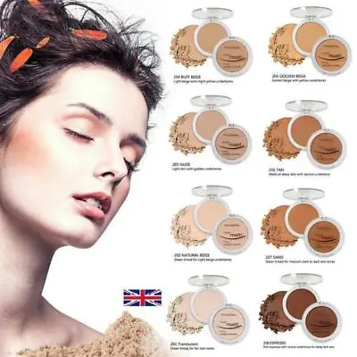 £3.95 • Buy Phoera Matte Setting Compact Pressed Powder Face Foundation Make Up Base Fixer