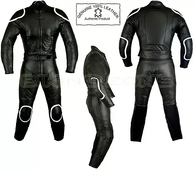 Womens Black Horizon Style Ladies Armour Motorbike / Motorcycle Leather Suit • $239.95