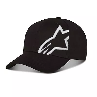 Alpinestars Men's 6 Panel Snapback Cap ~ Corp Snap 2 Black White • $34.10