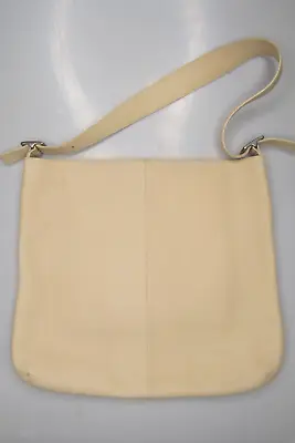Vintage All Leather Beige COACH Shoulder Hobo Bag Handbag Slim Legacy 9406 • $65