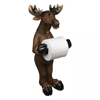 Rivers Edge Products Toilet Paper Holder Stand Bathroom Decor Standing Moose • $49.99