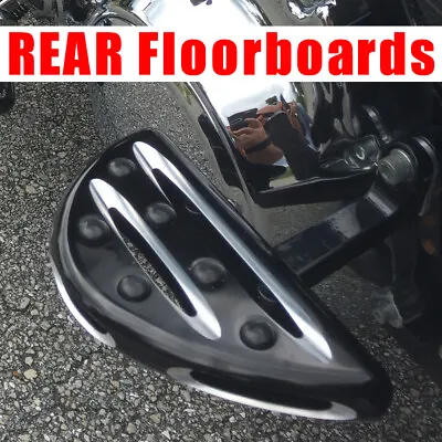 Motorcycle Driver Passenger Floorboards Foot Pegs For Harley Sportster Universal • $49.77