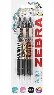 Zebra Z-Grip Retractable Animal Ballpoint Pen With Medium Point Of 1.0Mm Black • £2.99