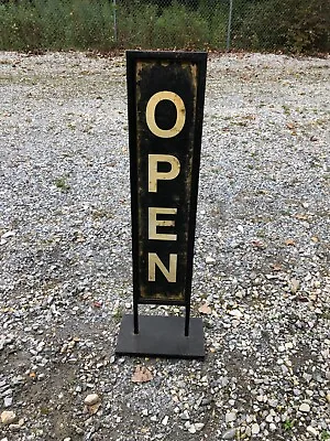 Vintage Metal Open/Closed Sign • $50