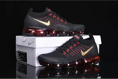 Nike Air Vapormax Flyknit 2.0 2018 Men Running Trainers Shoes Red And Black • $219