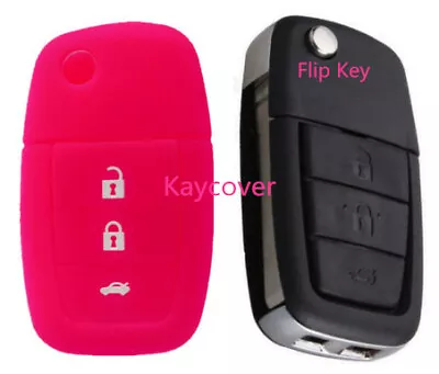 PINK  SILICONE FLIP KEY COVER For HOLDEN COMMODORE VE HSV OMEGA SSV SV6 • $8.99