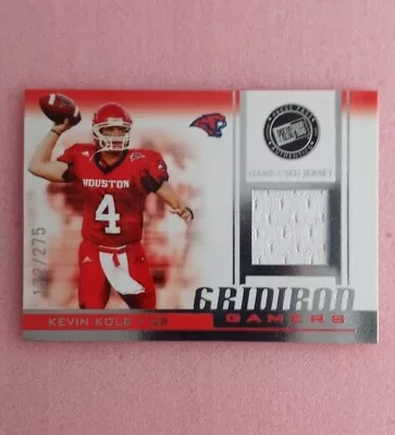 2007 Press Pass Game Used Jersey Gridirod Gamers Kevin Kolb #GG/KK #d-172/275 • $5