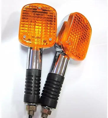 $55 • Buy 2 X FRONT Turn Signal Lights For Honda V65 MAGNA VF1100C CB1000C CB650SC CB550SC