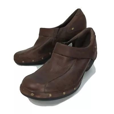 Merrell Womans Luxe Expresso Sz 11 Mule Clogs Brown Leather • $23.80