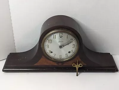Vintage Sessions Dulciana 8 Day Chime Mantle Clock W/ Key- WORKS • $100