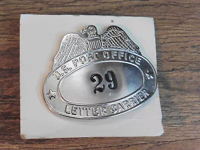 Vintage USPS US Post Office Mail Letter Carrier Metal Cap Badge #29 Hat • $1.99