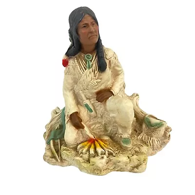 Vintage Universal Statuary Native American Indian Woman 1999 • $22