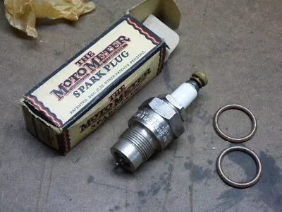 Original Vintage Motometer Moto Meter Spark Plug W/Box • $7