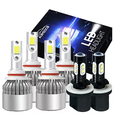 For Chevy Suburban 2500 2000-2006 LED Headlight Bulbs Hi/Low Beam+Fog Lights 6pc • $38.99