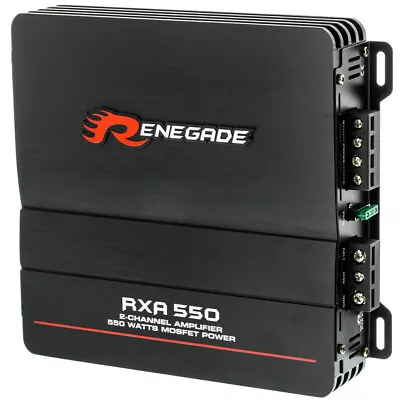 1 Amplificatore RENEGADE RXA550 RXA 550 2 Canali Stereo 2 X 135 Watt Rms A 2 Ohm • £82.77