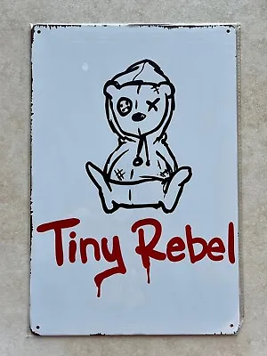 TINY REBEL BREWING METAL SIGN BAR MAN CAVE PUB CARDIFF CRAFT BEER 20x30cm • £5.99