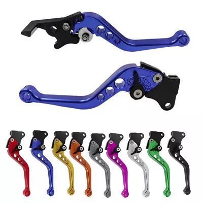 Universal CNC Motorcycle Handlebar Short Brake Clutch Handle Levers Adjustable • $17.99