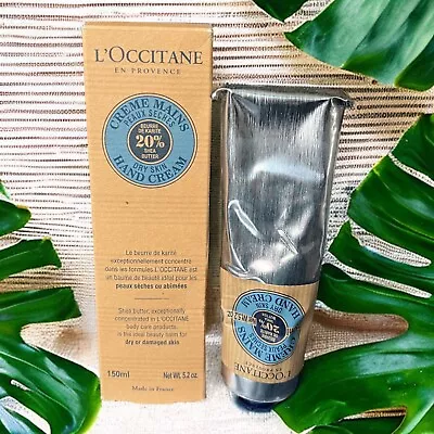 L'OCCITANE Dry Skin Hand Cream With 20% Shea Butter 150ml/5.2 Oz NIB  *READ* • $19.95