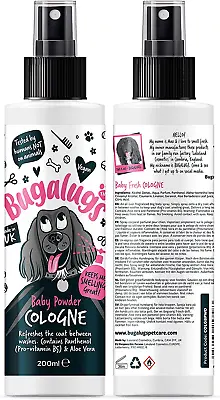 £6.96 • Buy BUGALUGS Dog Cologne Baby Powder Fragrance – Vegan Dog Spray Dog Perfume Spray