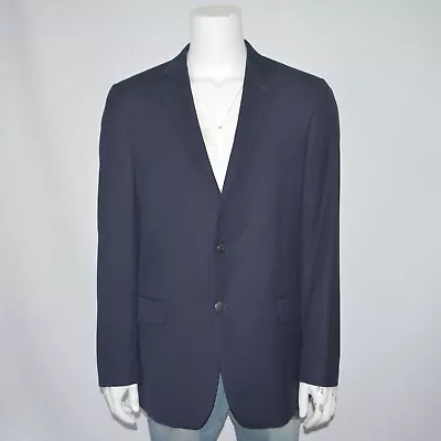 HART SCHAFFNER MARX 100% Wool Navy Two Button Blazer Sport Coat Sz 44L • $49.50