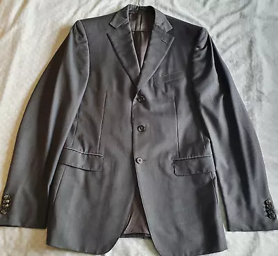 Ermenegildo Zegna Su Misura Trofeo Wool Mens Vintage Grey Pin Stripe Suit Jacket • £35.99