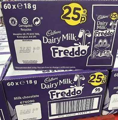 Cadbury Dairy Milk Freddo Full Box Of 60 Bars X 18g • £17.99