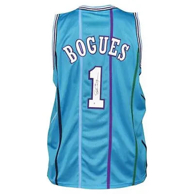 Muggsy Bogues Signed Charlotte Pro Blue Basketball Jersey (JSA) • $63.95